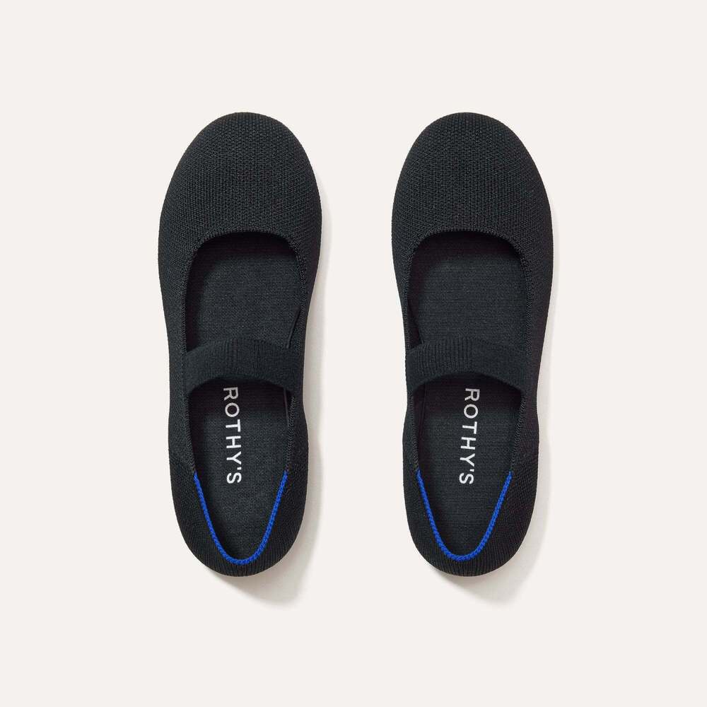 LIKE NEW Rothy's The Kids Mary Jane - Black Size 2
